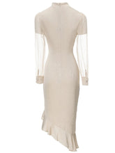 Robe courte asymétrique à boutonnage simple Isabella